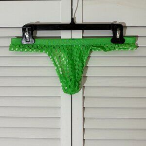 Green Net/Mesh Thong